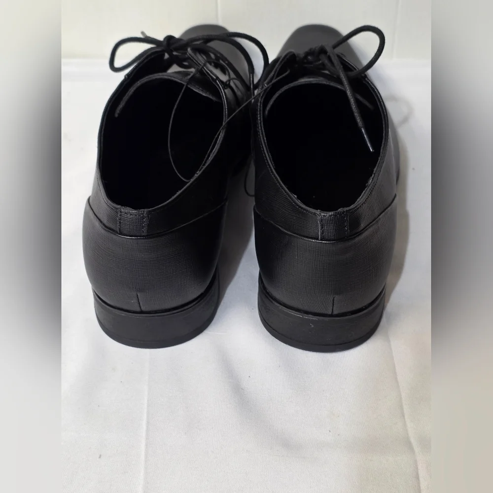 Calvin Klein Benton 2 Textured 7Black Oxford Shoes Mens Size 13